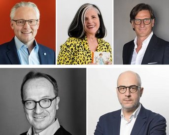 Communication Advisory Board | SRH Fernhochschule Thomas Dauser, Jochen Gaugele, Heidrun Haug, Peter Martin und Manuel Wessinghage bilden das Communication Advisory Board der SRH Fernhochschule