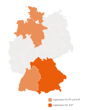 Das Masterstudium Psychologie der SRH Fernhochschule berechtigt in Baden-Württemberg, Bayern (nur KJP), Niedersachsen und Schleswig-Holstein zur Aufnahme einer Psychotherapie-Ausbildung.